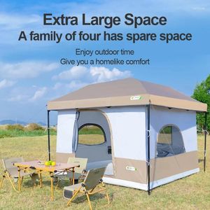 Tält och skyddsrum camping kub för upp tak tält konverterar 10'x10 'rakt ben till inre helt vented tak