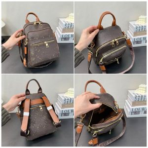 Luxury and fashionable backpack ykk pull-up zipper large capacity backpack bag women's luggage travel backpack classic vintage highs quality cross body bag