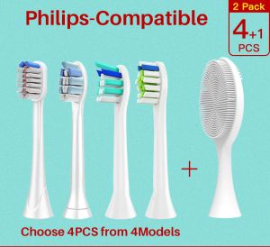 Heads Replaceable Sonicare Toothbrush Heads For Philips Soft Facial Cleansing Brush Head Silicone Facial Massager Cleanser Brush