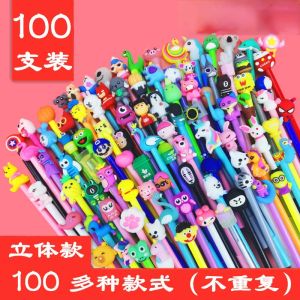 Canetas 40150pcs/set kawaii cartoon0.38/0,5mm Gel Penset Signature Signature Creative Stationery Office Supplies Gifts Kawaii Pen