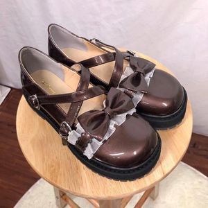 Lässige Schuhe jk loli japanisch lolita spitzen bogen runde ze