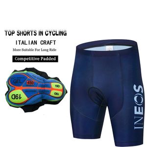 Ineos Radsportshorts Bibs Hosen MTB Mens Maillot Kleidung Fahrrad Professionelle Gel Strumpfhose Labte kurzes Sommer -Straßenrad PNS 240422