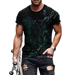 Moda Tasarımcı Üstleri Tee Sesli Erkekler için Sıradan 3d Baskı Harajuku Kişilik Yuvarlak Boyun Kısa Kollu Tişörtler
