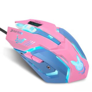 Мыши эргономичный уход RGB Gaming Mouse 2400 DPI Регулируемые 7 кнопок Профессиональные геймер мыши USB Оптическая мышь для ноутбука компьютера