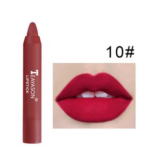 Lipstick 12 cores impermeável fosco fosco duradouro hidratante Lip Gloss Natural Liner Nude Veet Cenas Mágicas 230712 Droga Drop Health Dh3ak