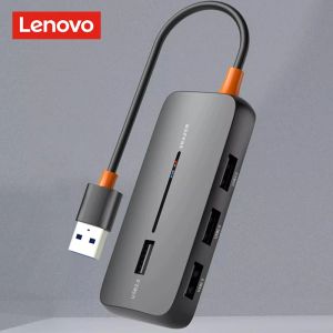Hubs Lenovo USB Highspeed Extender Dissipation для офисных компьютеров Win8/10 Mac OS System 4in1 Multi Interface Portable Hub