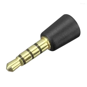 Microfones de 3,5 mm de áudio plugue masculino conector de microfones Mini soquete para laptop Tablet Gamepad Acessórios