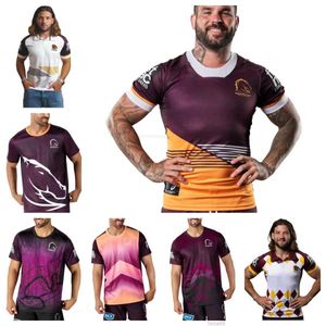 2024 Brisbane Broncos Herren traditionelle Rugby -Trikots hochwertiger gestickter Hut FW24