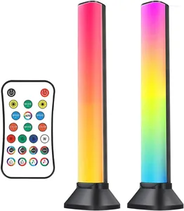 Night Lights 2Pack RGB Farbwechseln Musik Rhythmus Licht LED Umgebungsbeleuchtung Smart Bars TV Hintergrundbeleuchtung für Gaming -PC -Dekoration