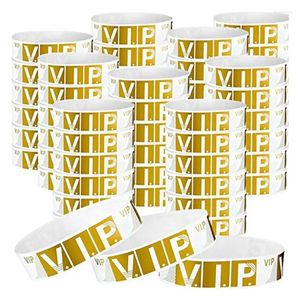 Dekorative Figuren 1500 PCs VIP -Armbands Leichtes Event Armbänder Personalisierte Party Handgelenksbänder farbiger wasserdichtes Armband