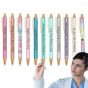 Hemşirelik Pens 12 PCS Komik DIY Şikayet Tırnaklar Hemşireler İçin Set Ofis Hediyeleri Her gün negatif Pasif Beyan