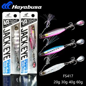 Accessoires Japan Hayabusa Lure Sea Fishing Eisenplatte mit Pailletten FS417 Longdistance Makrele Köder Makrele Horse Hart Köder