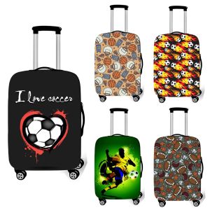 アクセサリーサッカーバスケットボールサッカー野球荷物旅行用弾性スーツケース保護カバーアンチダストトロリーケースカバー