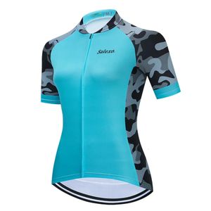 Summer Mountain Bike Women Cycling Cloths Short Sleeve Clothing Bicycle Quick Dry Breattable Jersey Ciclismo 240410