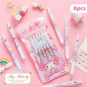 ペン36 PCS/ロットKAWAIIピンクアニマルプレスジェルペンかわいい0.5mmブラックインクシグネチャーペンプロモーションギフトステーショナリースクールサプライズ