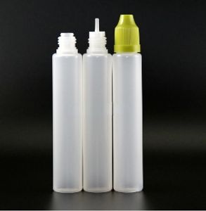 어린이 교정 안전 캡 펜 모양 젖꼭지 LDPE 플라스틱 재료 액체를위한 새로운 드롭퍼 병 30ml