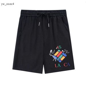 Casablanc Shorts Cotton Sports Casa Blanca Panties Fashion Plain Five-piece Street Length Drawstring Pants Casa Blanca Man Knee Beach Top Shirts