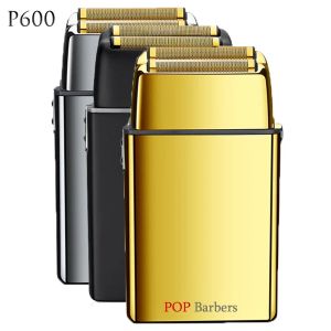 Shavers 9000RPM Popbarbers Scissors Rechargeable Metal Beard Shaver Men's Electric Shaver Slimming Head Shaver Professional Trimmer