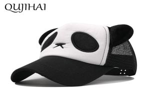 Qujiahi Childrens Hat Panda Mesh Cap Outdoor Sun Hat Shade Baseball Cap Boy Girl Size 4555 cm Snapback2907791