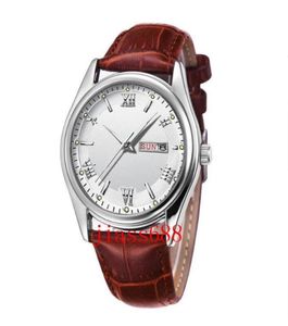 Cellini Time Everose Polished Dial Automatic Mechanical Watch Brown Leather 50505 Perpetual new Polished Mens Watches90642358262279