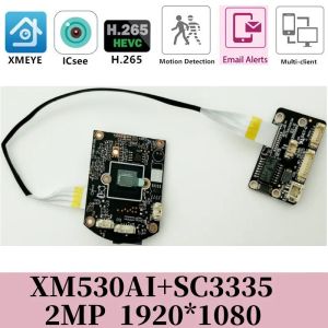 Câmeras wifi ptz áudio 2mp 1080p módulo de câmera IP placa xm530ai+sc3335 icsee xmeye cms onvif p2p controle de motor para cúpula de velocidade sem fio