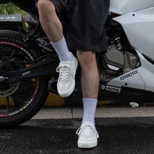أحذية joiints بيضاء الأحذية غير الرسمية للجنسين رجال أحذية رياضية للتزلج على التنس تنس تنفس أحذية جلدية أصلية على غرار شارع BMX ركوب الدراجات
