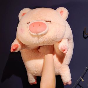 Dolls Chubby Pig Appease Stuffed Doll Lying Plush Piggy Toy Animal Soft Plushie Pillow For Kids Baby Comforting Birthday Xmas Gift