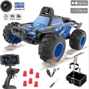 Bil RC -bil med kamera offroad fordon stunt bil RC -modell HD Fotoinspelning Electric Mini Toy Climbing Car 2.4G Remote Control Car