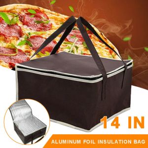 Torebki żywność pizza dostawa izolowana torba wodoodporna camping cieplej zimny torba termiczna nietknięte worka do przechowywania tkaniny