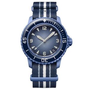 디자이너 운동 남성 시계 바이오 세라믹 자동 기계식 고품질 풀 기능 태평양 남극 해양 인도 시계 뉴 블루 그레이 핑크 그린 시계