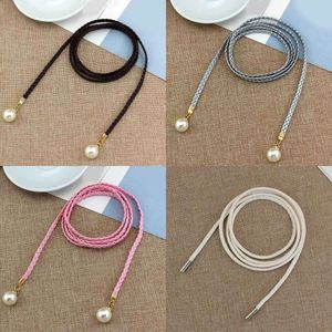 New Belts Female Chain Thin Belt Simple Decoration Tie with Dress Long Waist Rope Knotted Vintage Dresses String Waistband 231221 es band