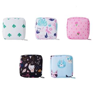 Portable Sanitary Bag Napkin Storage Cosmetic Lipstick Travel Earphone Coin Organizer Pouch Bags s