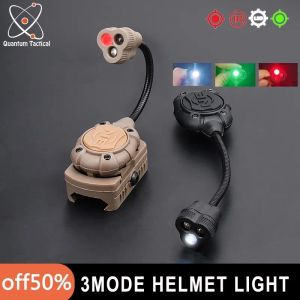 SCOPES AIRSOFT Taktisk hjälm Strobe Light Mpls 3 -läge LED Hjälmlampor Militär Fast Hjälmlampa Hunting Survival Safety Ficklight