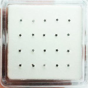 Smycken 100% 925 Sterling Silver Star Nose Stud Pin Unisex Nariz Piercing Jewelry 20st/Pack