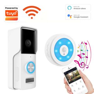 CONTROLLA TUYA SMART VIDEO BASSEGGIO WIFI HD 1080p Camera Wireless Call Call Call Intercom Videoye per la sicurezza del telefono a campana della porta