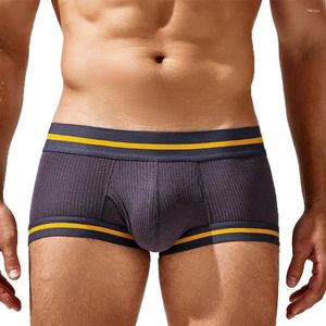 Underpants 1PC Herren Boxer Slips Low Rise Unterwäsche Trunks Boxer Shorts Open Front Beutel Elastic Man Höschen