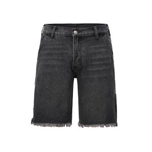 Nowe szorty Summer proste męskie dżinsy moda swobodna luźne dżinsowe szorty uliczne
