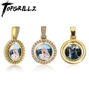 Ожерелья TopGrillz Маленький размер, изготовленные на заказ, сфотографируется в двойной медальолне.