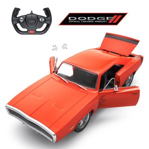 Car NEW Dodge Charger R/T RC Car 1:16 Scale Remote Control Car Model Radio Controlled Auto Machine Toy Gift for Kids Adults Rastar