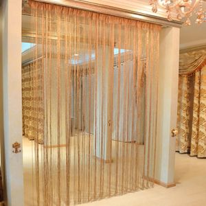 Curta de corda de porta Curtagem brilhante cortinas de linha de janela Divisão Divadir Strings Faixa para casa de decoração da sala de estar 240416