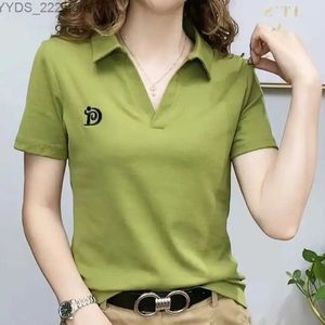 Men's Shirts short sleeved new summer V-neck letter flower knitted T-shirt clothing plus size top yq240422