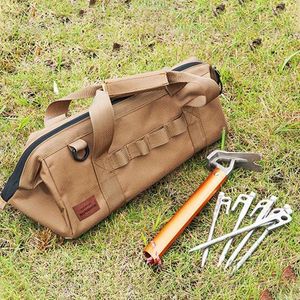 Förvaringspåsar camping tält Tillbehör Bag Portable Kit Tool Organizer Debris Nail Rack Hammer Outdoor Waterproof Travel Handväska