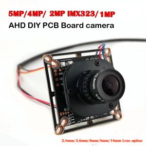Lens HD 5MP 4MP 2MP AHD Módulo de câmera DIY PCB PABLE CMOS IMX323 720P 1080P AHD MINI CAMAN