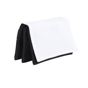 DHL100pcs Cosmetic Bags Sublimation DIY White Blank Three Layer Flap Cover Pencil Bag Mix Color