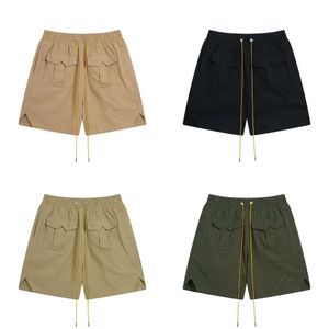 Photos Real Trousers Casual Embroider Drawstring Men Women Clothing Spring Summer Shorts