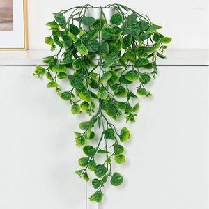 Dekorativa blommor 25 Mesh Eucalyptus Artificial Plastic Plast Plant Fern Rattan For Home Windows Bill Wall Hanging Christmas Tree Wedding