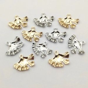 Necklaces New Arrival! 17x21mm 100pcs Brass Charm Leaf Pendants For Handmade Necklace Earrings DIY Parts Jewelry Findings&Components