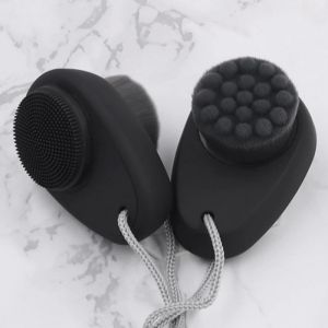 Sbrucchieri 1pc Pennello pulito Caspa pulito Massager Care del viso Punzione Pespa pulito lavarsi la pulizia profonda in fibra morbida Pennello per la pulizia del viso dolce