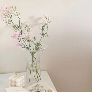 Vaser designer samma T-formade vasglas Enkla hemdekoration ornament hydroponisk torkad blommor arrangemang enhet
