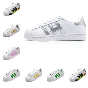 2024 Designer shoes Toe Shell Casual Shoes Men Women Sneakers Fashion stripe Leather shell-toe shoes Sports Running Shoes 36-45